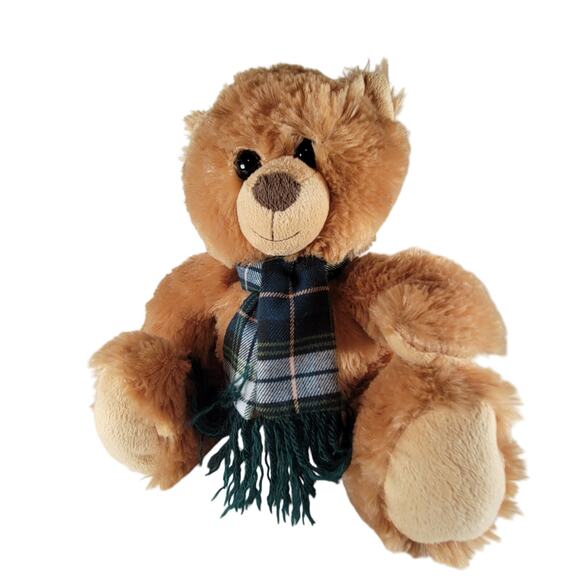 Bon Ton Teddy Bear Plush Stuffed Animal 12" Brown Scarf 2014 Plushie Stuffie - Picture 2 of 12